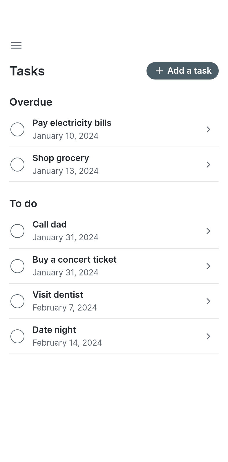 Basic To-do List