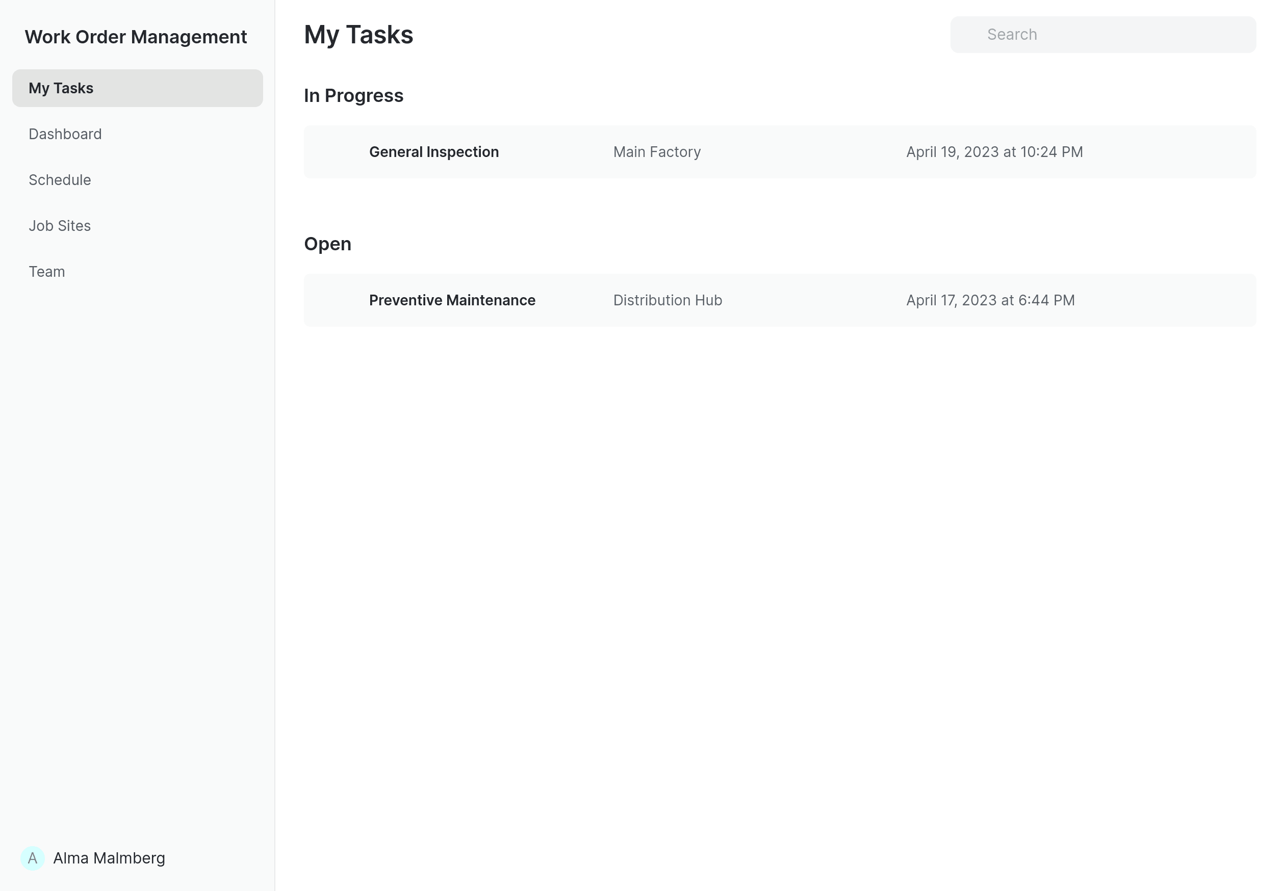 Work Order Management Template