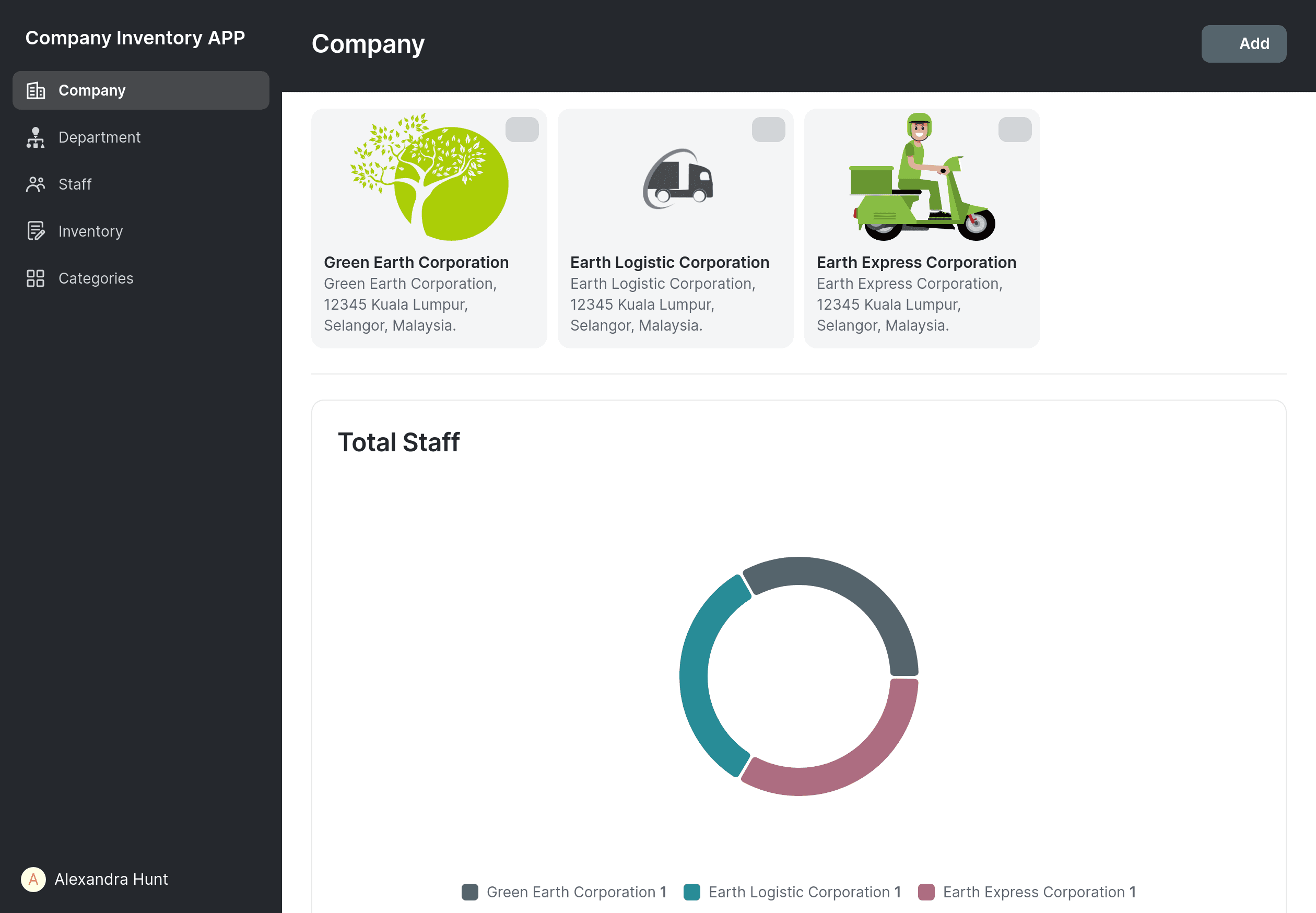 Company Inventory APP