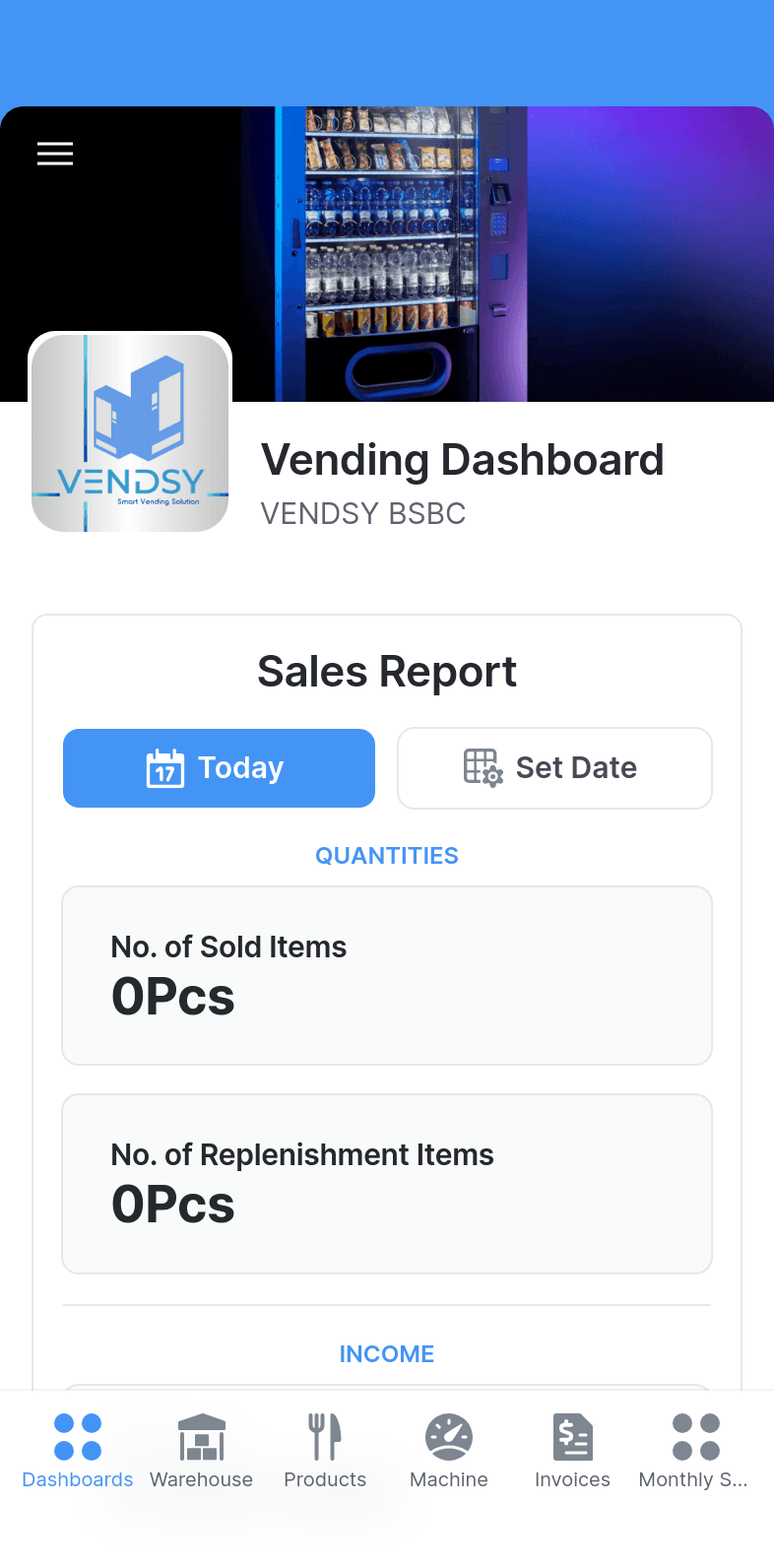 Vending Machine Inventory Management Template