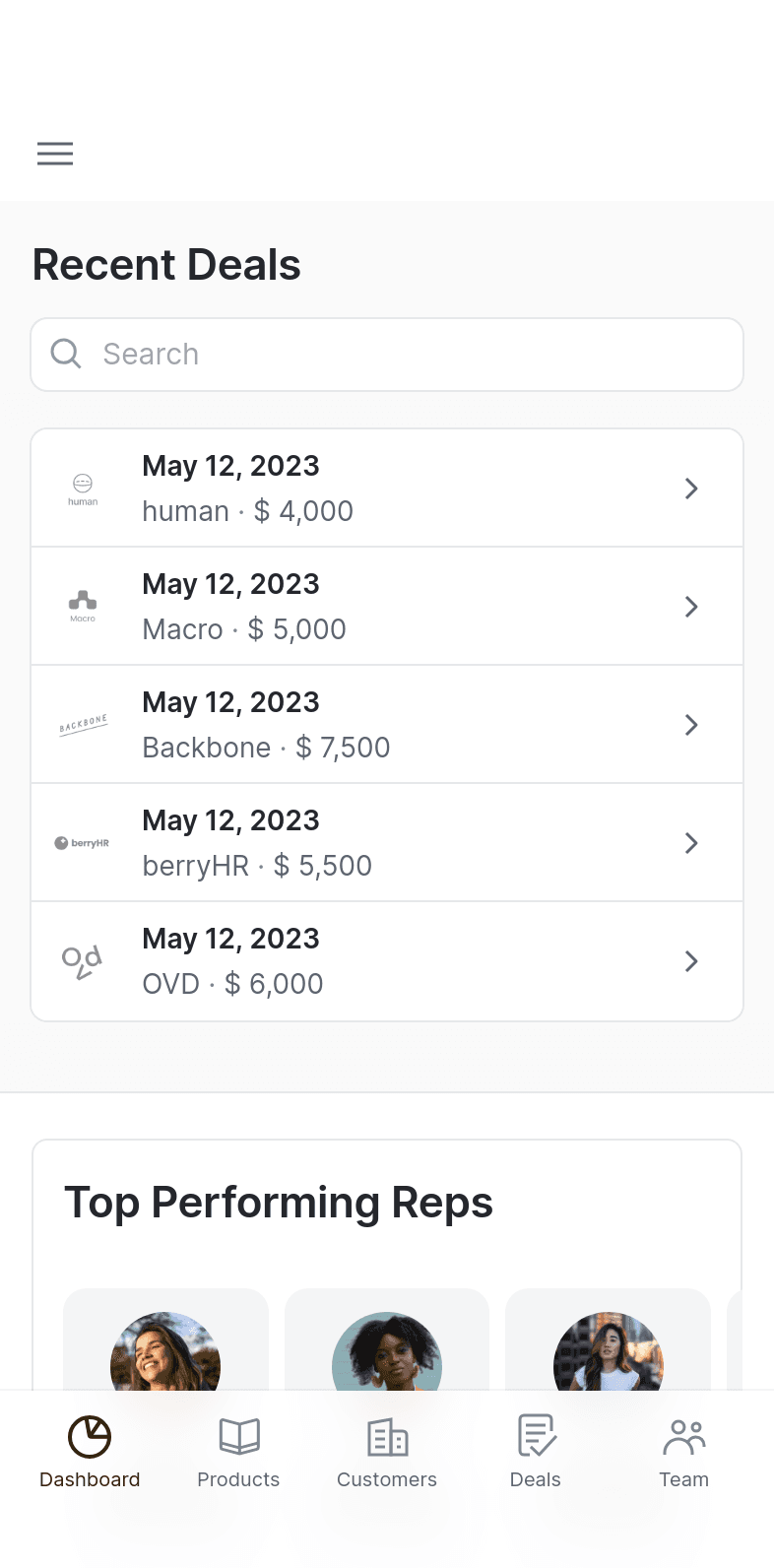 Field Sales Template