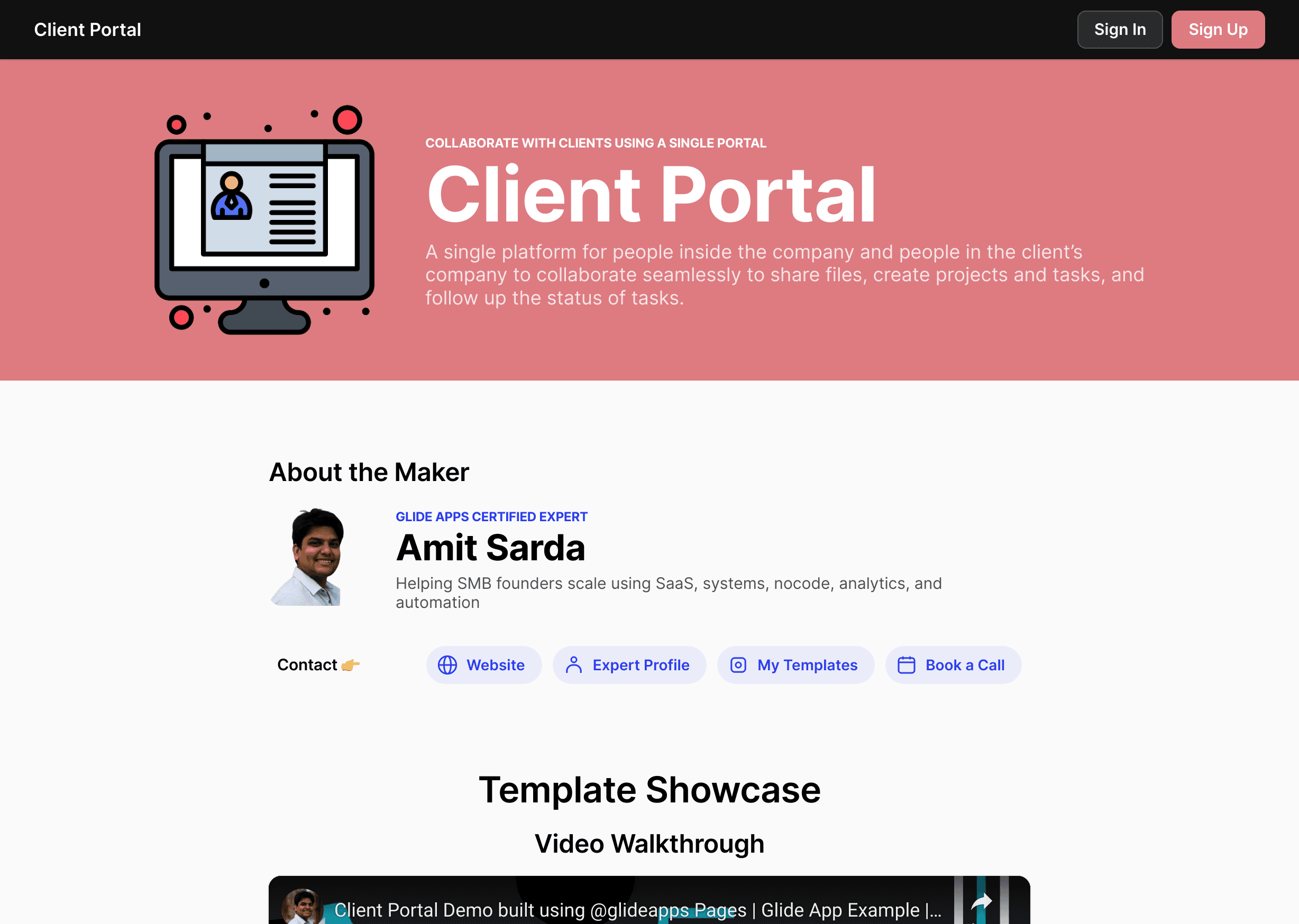 Client Portal Template