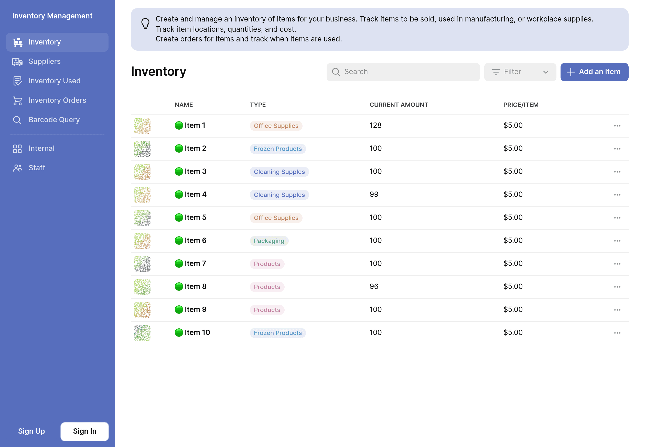 Inventory Management