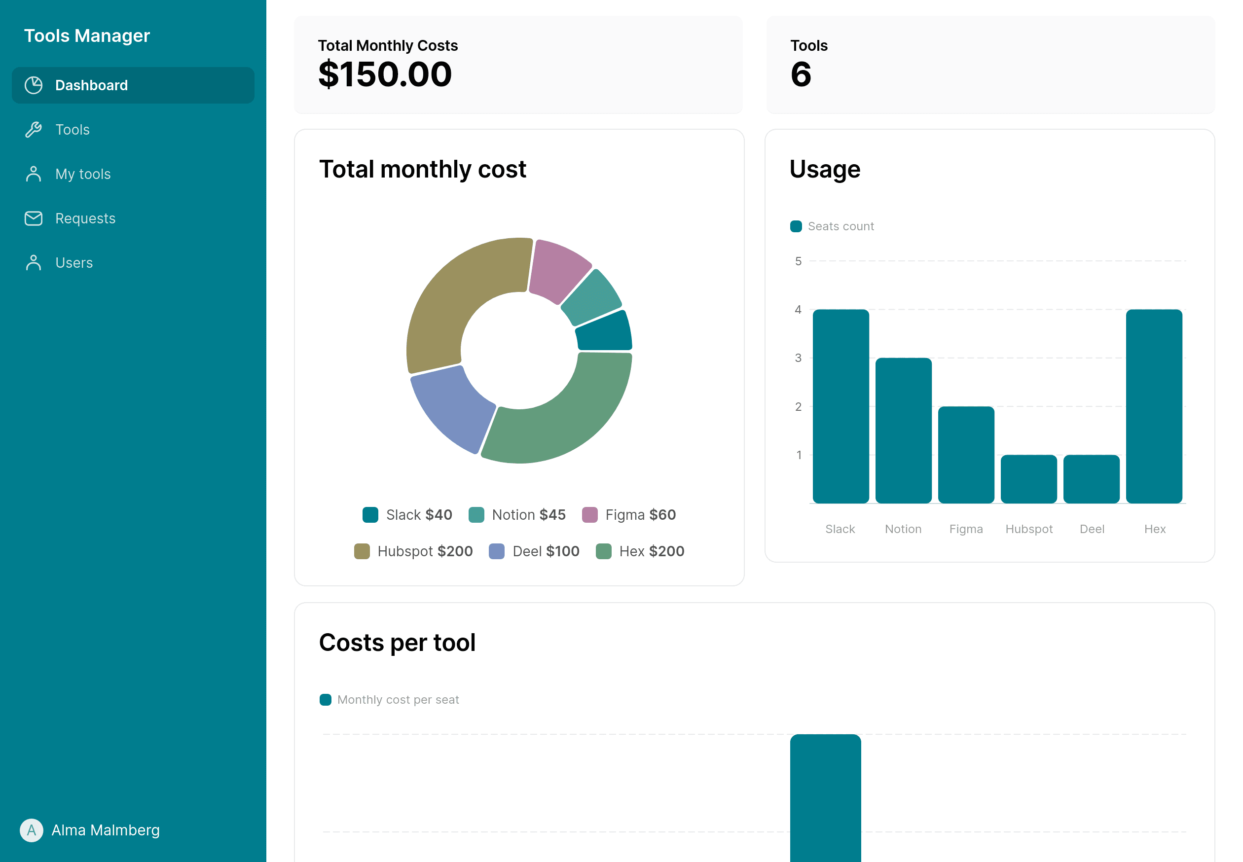 Tools Manager Template